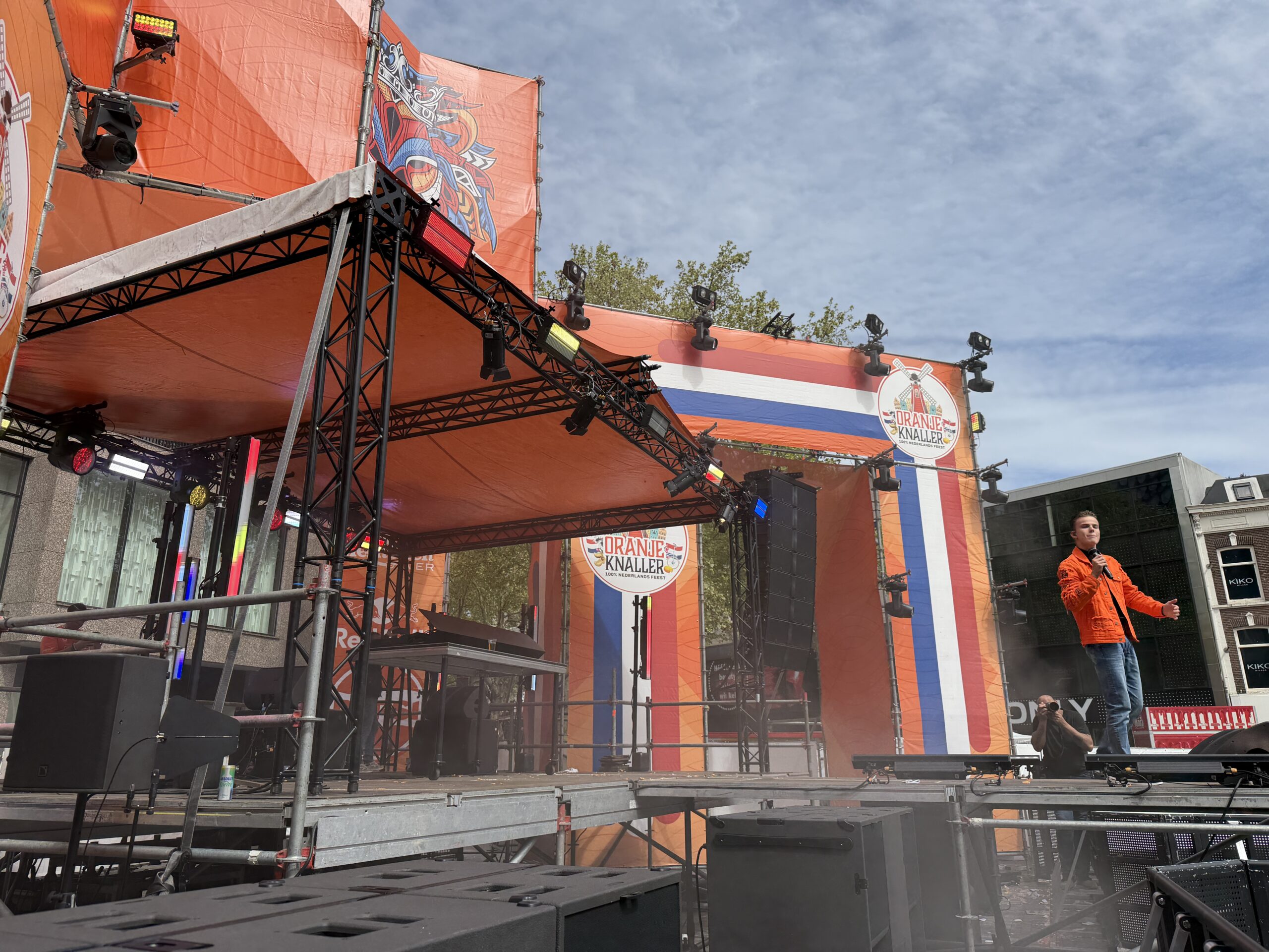 Bradley op het podium bij Oranje Knaller